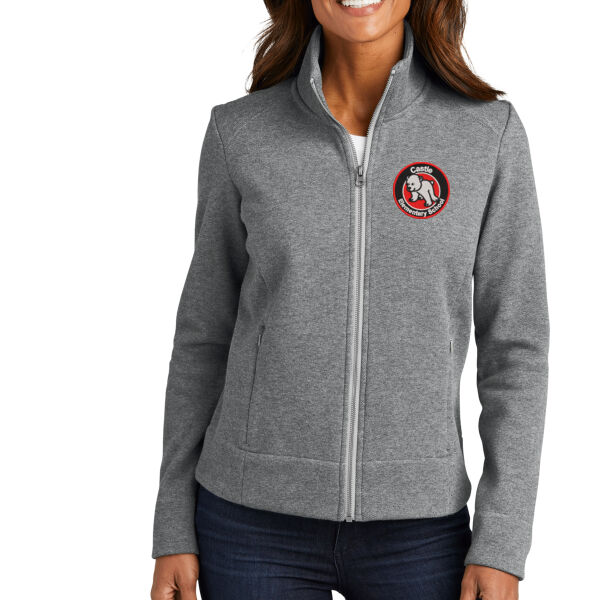 Port Authority® Ladies Network Fleece Jacket - Embroidered Logo Thumbnail