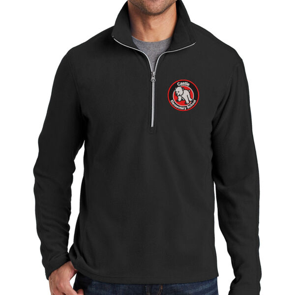 Port Authority® Microfleece 1/2-Zip Pullover - Embroidered Logo Thumbnail