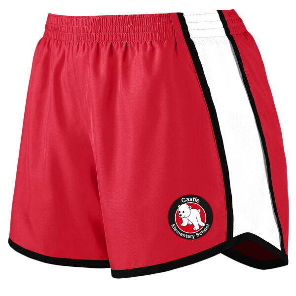 Augusta - Girls Pulse Team Shorts - Printed Logo Thumbnail