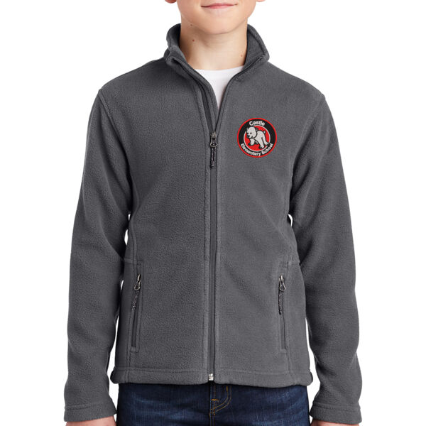 Port Authority® Youth Value Fleece Jacket - Embroidered Logo Thumbnail