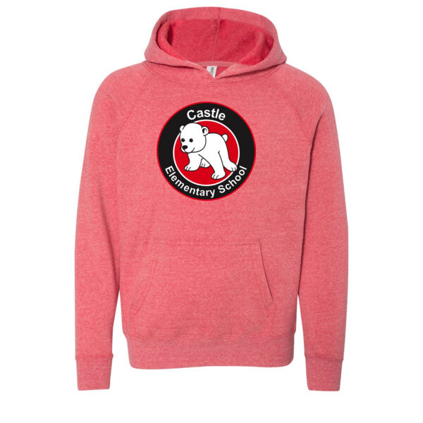 Independent Trading Co. - Youth Special Blend Raglan Hooded Sweatshirt - Printed Logo Thumbnail