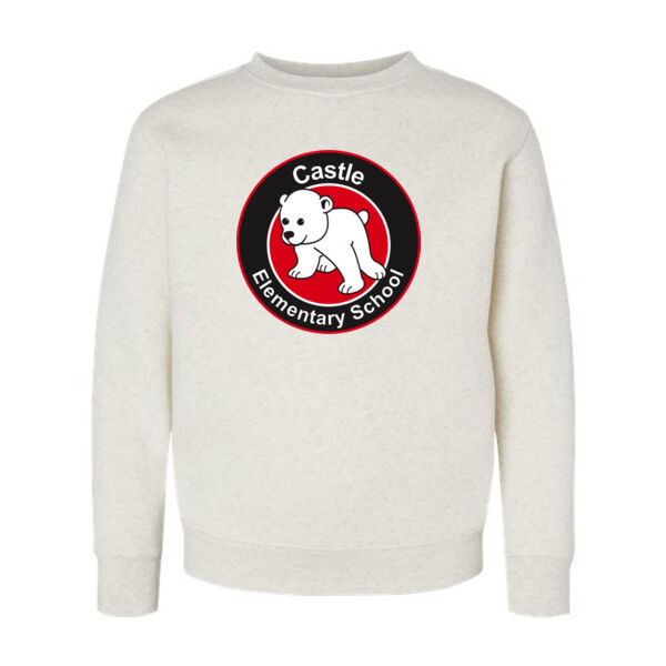 LAT - Youth Elevated Fleece Crewneck Sweatshirt - Printed Logo Thumbnail