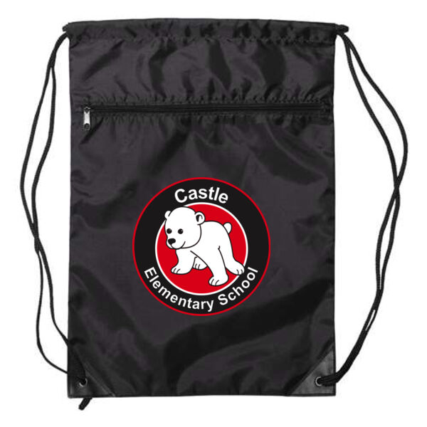 Liberty Bags - Zippered Drawstring Backpack - Printed Logo Thumbnail