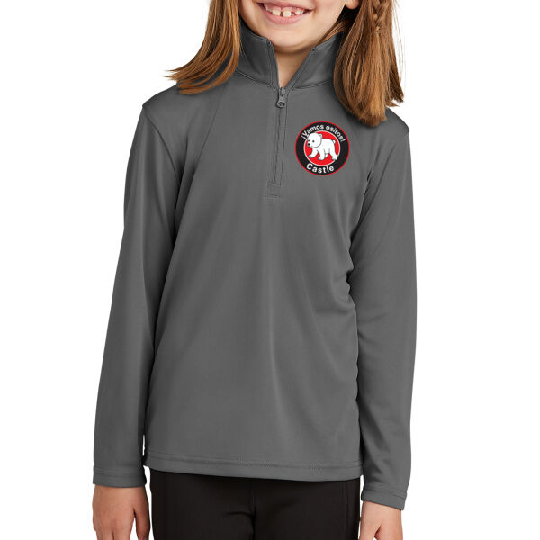 Sport-Tek - Youth PosiCharge Competitor 1/4-Zip Pullover - Embroidered Logo Thumbnail