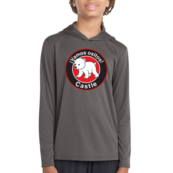 Sport-Tek - Youth PosiCharge Competitor Hooded Pullover - Printed Logo Thumbnail