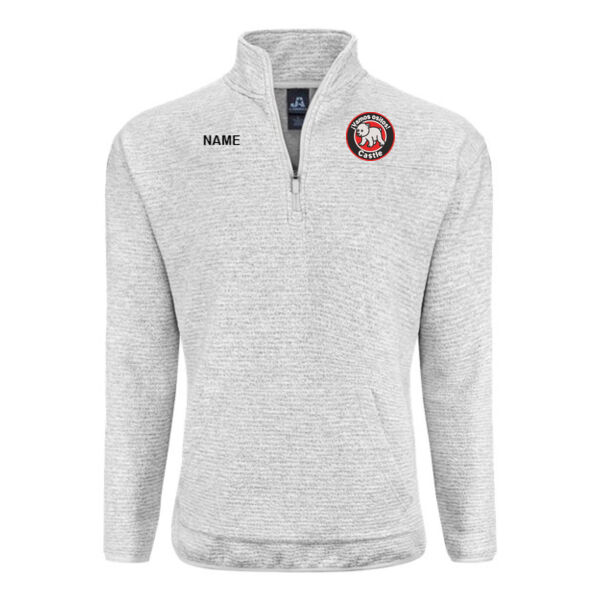 J. America - Unisex Pebble Fleece Quarter-Zip Pullover - Embroidered Logo **Add Name For $5** Thumbnail