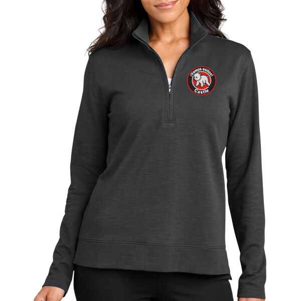 Port Authority® Women’s Breakwater 1/4-Zip- Embroidered Logo  Thumbnail